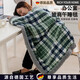 RICH YOUR HOME德國品質(zhì)毛毯午睡被子加厚辦公室珊瑚牛奶絨小學(xué)生午休蓋腿教室 綠格【珊瑚絨+羊羔絨 耐臟款】 70x100cm(標準披肩毯)
