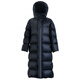 羽物羽絨服冬季新品400克95白鵝絨加厚加長冒汗系列-30度外套女VL2201 黑色 L