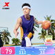 特步（XTEP）【國潮】男裝速干籃球套裝背心短褲夏季運動兩件比賽訓(xùn)練套吸 深紫 L/175