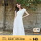 森馬（Semir）連衣裙女白月光氣質(zhì)溫柔夏季2025蝴蝶結(jié)優(yōu)雅U領(lǐng)長裙109325114004