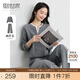熙世界sllsky一整套早春穿搭衛(wèi)衣套裝2025新款運(yùn)動風(fēng)休閑直筒褲兩件套 鴿子灰 XL