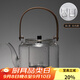 容山堂 耐熱玻璃煮茶器蒸茶器燒水壺黑茶電陶爐茶爐大號過(guò)濾提梁壺 蒸煮兩用玻璃壺-竹把黑玉錘紋