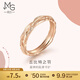 周生生 彩金戒指18K金愛(ài)情密語(yǔ)丘比特羽毛對戒91919R定價(jià) 11圈