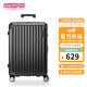 美旅箱包八輪旋轉(zhuǎn)拉桿箱時(shí)尚旅行行李箱大容量密碼箱N(xiāo)L7炭黑色28英寸