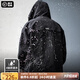 馬登工裝美式休閑機(jī)能連帽夾克男秋戶外防水運(yùn)動(dòng)外套寬松廓形上衣 黑色 3XL