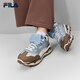 斐樂(lè )（FILA）官方女鞋KM 2先鋒運動(dòng)鞋疊疊鞋休閑鞋運動(dòng)鞋 子彈銀/摩卡巧克力棕-BC 37.5