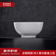 景德鎮(zhèn)官方陶瓷簡(jiǎn)約吃飯碗高溫白瓷家用盤湯碗瓷器新結(jié)婚喬遷搬家禮物 【經(jīng)典純白】月白-羅漢碗*2