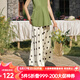 Olrain歐芮兒黑白波點(diǎn)半身裙女春季2025新款法式復(fù)古高腰A字裙 黑白波點(diǎn) M 160/68A/M