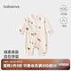 babylove嬰兒連體衣春秋季純棉衣服男女寶寶家居服哈衣爬爬服秋裝