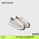 lost in echo宋亞軒張真源同款2025春夏新款時(shí)尚真皮厚底增高阿甘運(yùn)動(dòng)休閑鞋女 銀色 37