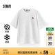 森馬（Semir）【多彩涼感T】短袖t恤女夏中長款寬松舒適刺繡上衣109324100007