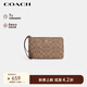 蔻馳（COACH）【品牌直供】女士小號(hào)手拿零錢包手腕包PVC配皮CZ277IMXHE