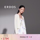 ERDOS 春夏圓領(lǐng)抽條長(cháng)袖彩虹扣精致修身顯瘦時(shí)尚女開(kāi)衫針織衫 白 XL 170/92A