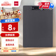 得力（deli）【超級爆款】A4書寫文件夾 板夾辦公用品金屬強力夾塑料夾板菜單夾寫字墊板辦公用品64502灰色