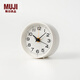 無(wú)印良品（MUJI）指針式鬧鐘 小夜燈 LAA9CC3S 白色