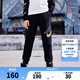 NIKE 3BRAND 耐克男女童純棉針織長(zhǎng)褲2025秋季新款舒適毛圈兒童褲子 正黑色 160 /69 【建議身高158-170cm】