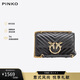 PINKO【品高】女包小號羊皮絎縫鏈條斜挎單肩飛鳥包100074A0GK禮物