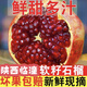 順豐包郵陜西西安臨潼大紅甜軟籽石榴大果新鮮現摘當季孕婦水果 半酸紅皮石榴5斤左右臨潼新品種 順豐包郵