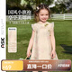 ASK JUNIOR女童連衣裙夏裝新品時(shí)尚小飛袖兒童透氣漢服小童旗袍裙子公主裙