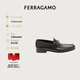 菲拉格慕（Ferragamo）男士雙面Gancini扣飾莫卡辛鞋 0686084_3E _ 70 禮物送男友