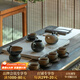 萬仟堂（Edenus）高檔茶具套裝 家用客廳泡茶器全套中秋禮品禮物禮盒 萬事勝意A 秋山釉 1壺1海1漏6杯6碟 15頭
