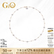 GiO珠寶 滿天星Akoya天然海水珍珠項(xiàng)鏈高級感鎖骨鏈18K金年輕款 18K金有隔珠 珍珠6-8.5mm