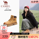 駱駝（CAMEL）【王俊凱同款】馬丁靴男秋冬2025新款大黃靴女戶外工裝靴登山鞋子 GF122W7790 黃金（女款） 36