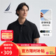 諾帝卡（NAUTICA）【大促爆款】男裝25春夏新款棉氨珠地親膚微彈短袖POLO衫KO5113 黑色0TB M