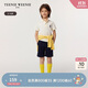 Teenie Weenie小熊童裝25年新款男童學(xué)院風(fēng)簡約百搭直筒短褲 藏青色 130cm