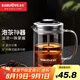 金灶（KAMJOVE） 小青柑玻璃茶壺泡茶壺 耐熱玻璃茶具 茶水分離杯花茶壺飄逸杯 A75 380ml