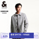杰克·瓊斯（JACK&JONES） 冬季新款單側(cè)皮標(biāo)LOGO裝飾時尚潮流百搭尖領(lǐng)毛呢大衣男224427017