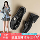 ZHR單鞋女復(fù)古厚底樂福鞋女學(xué)院粗跟小皮鞋舒適軟底JK女鞋 AH561 37