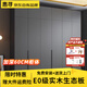 惠尋京東自有品牌實(shí)木衣柜家用臥室大衣柜推拉門(mén)簡(jiǎn)易收納衣櫥 深灰色 四門(mén)160*60*240（cm）主柜+頂柜