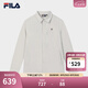FILA 斐樂官方男子梭織長(zhǎng)袖襯衫2025夏新款時(shí)尚簡(jiǎn)約休閑寬松上衣 天麥米色-BG L 175/96A/L