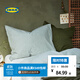 宜家（IKEA）BERGPALM貝利帕姆全棉三件套舍加厚床上用品套件 被套和2個(gè)枕套 綠色/條紋200*230cm