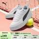 彪馬（PUMA）【小白鞋】增高厚底網(wǎng)球風(fēng)板鞋女復(fù)古休閑鞋 SKYE 374764 白-黑色-02 37