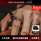 IDEAGEMER925銀天使十字架戒指男士個(gè)性復(fù)古小眾設(shè)計(jì)感創(chuàng)意涂鴉男生指環(huán)潮 天使十字架戒指【銀加銅款】