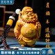 頂妃（DING FEI）文玩崖柏黃楊木鐘馗手把件可愛(ài)Q版實(shí)木雕刻創(chuàng  )意文玩小鐘馗擺件 崖柏鐘馗帶手把件繩子【約7cm】  B00-306 約7-8cm