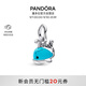 潘多拉（PANDORA）綠松石色鯨魚吊飾海洋動(dòng)物智慧力量夏日生日禮物送女友教師節(jié)禮物