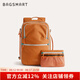 BAGSMART雙肩包隨行包背包男差旅大容量多功能便攜書包女電腦包旅行包學(xué)生 橙色（可容納15.6英寸筆記本）