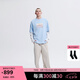 VETEMENTS雙子星復(fù)古風(fēng) 2025新款假兩件輕奢高端長(zhǎng)袖t恤情侶裝純棉寬松半袖 月石藍(lán) XS