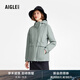 AIGLE艾高棉服MTD防風(fēng)防水透汽PERTEX保暖收腰女外套 瓷青色 BD204 M (38) (165/88A)