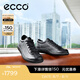 愛步（ECCO）板鞋女 時尚潮流百搭簡約輕盈系帶牛皮休閑鞋 柔酷220263 黑色22026301001 39