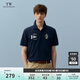 Teenie Weenie Men小熊男裝簡(jiǎn)約風(fēng)POLO衫白色夏季休閑半袖T恤短袖 藏青色 XL 180