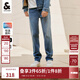 杰克·瓊斯（JACK&JONES）男裝四季恒溫彈力柔軟舒適903直筒牛仔褲男潮流百搭褲子品牌男褲 086中藍牛仔-1 寬松直筒，卡碼拍小 34 180 W34/L32