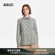 AIGLE艾高長(zhǎng)袖法式襯衫春夏款經(jīng)典休閑Liberty印花純棉時(shí)尚上衣女 天際藍(lán) AV01C 40 (170/92A)