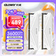 光威（Gloway）32GB(16GBx2) DDR4 3600 臺式機內(nèi)存條 天策 馬甲條 海力士CJR CL18 皓月白