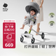 babycare輕便溜娃神器嬰兒推車(chē)一體式環(huán)抱坐艙可折疊高景觀嬰兒車(chē)時(shí)光銀