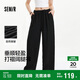 森馬（Semir）休閑褲女打褶垂感闊腿褲慵懶風(fēng)2025夏季寬松肌理長(zhǎng)褲109325127013