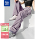 唐獅（TonLion）2024女寬松休閑工裝口袋腳口抽繩長褲